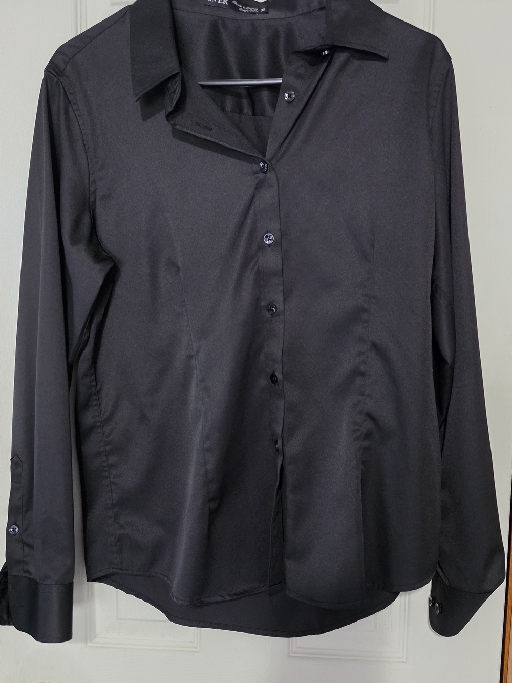 Womens Black Dress Shirt Business Casual Office Work
